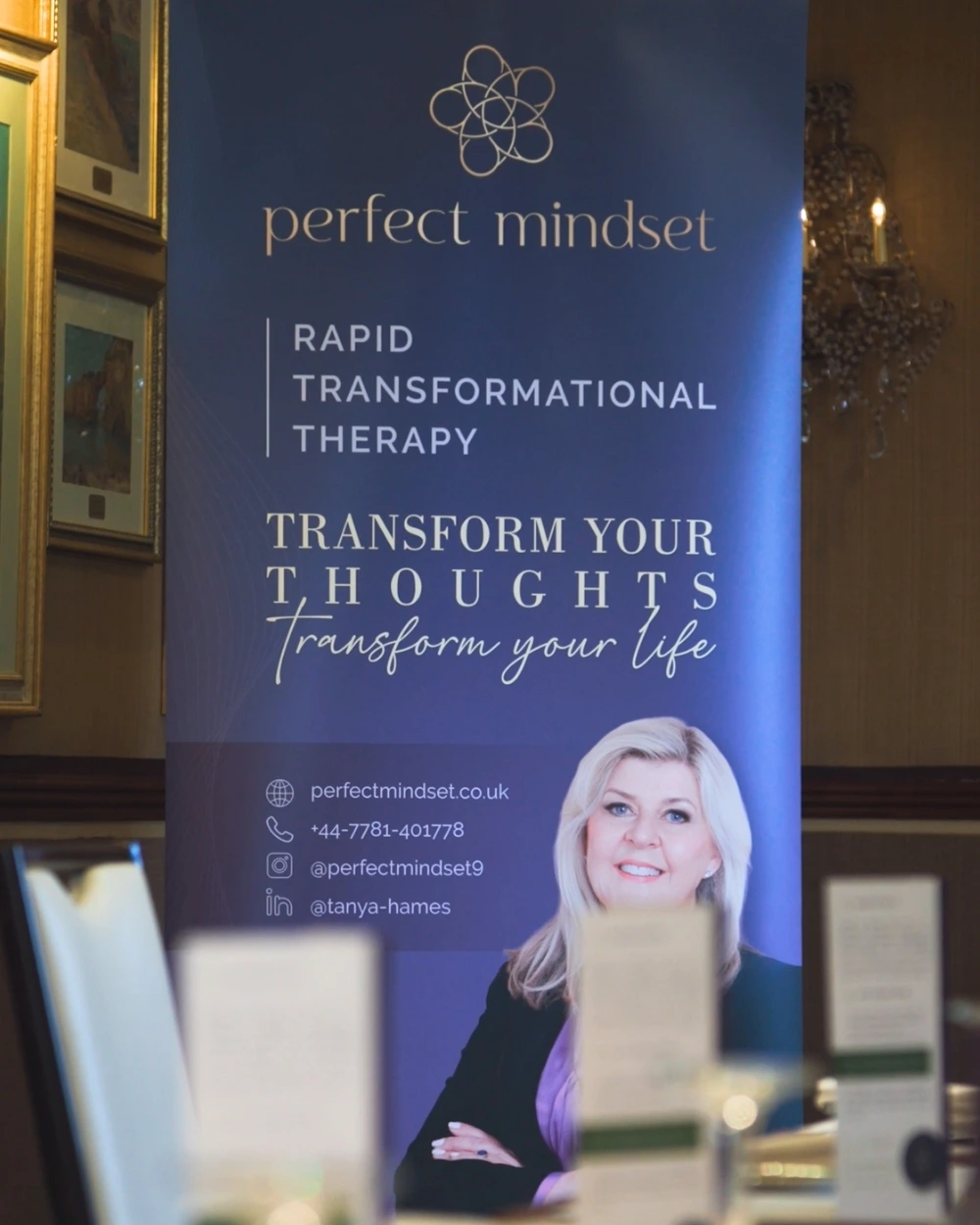 Banner with Perfect Mindset RTT Therapy and Tanya Hames